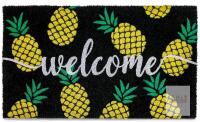 New Pineapple Doormat 30x17 Inch, Tropical Door Mat for Covered Outdoor Area, Tropical Outdoor Welcome Mat, Summer Door Mat