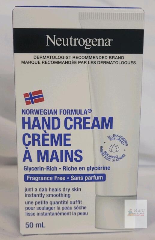 Neutrogena Norwegian Formula Fragrance Free Hand Cream, Glycerin-Rich, 50 mL, 300655937