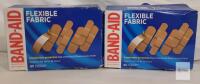 BAND-AID Flexible Fabric Adhesive Bandages, 80 Assorted, 2 Boxes, Johnson & Johnson, Sterile