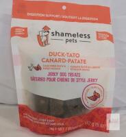 Shameless Pets Duck-Tato Jerky Dog Treats, 5oz Bag, Grain-Free, Duck & Sweet Potato, BB 06/2026