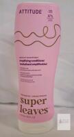 Attitude Super Leaves Amplifying Conditioner Type 2 Curls, 16 fl oz, Vegan, 97% Natural Origin