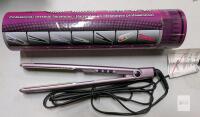 Professional Ceramic Hair Straightener, 1" Plates, Digital Controls, Dual Voltage, Pink