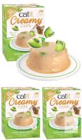 [bb 11/2026] 3 New CatIt Creamy Cups : Chicken Mousse With Kiwi, 4&times; 25g Each