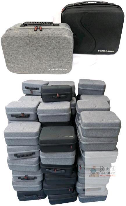 [VENDOR SPECIAL] 80 New StartRC Games Zippered Hard Carry Cases For Nintendo Switch, With Carry Straps, 2 Sizes, Grey/Black