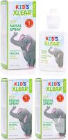 New 3-Pack Xlear Natural Xylitol Saline Nasal Spray for Kids - Daily Nose Moisturizer, 22 ml (bb 2027)