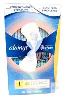 Always Infinity FlexFoam Size 1 Regular Flow Pads, Unscented, Winged, 36-Count, Sealed Box