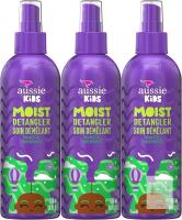 New Aussie Kids Moist Sulfate Free Detangler for Kids, Paraben Free, 708 mL Total (3 Count of 236 mL Each)