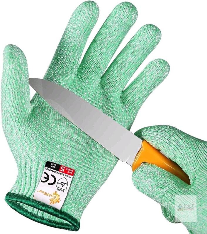 New Size Small Unisex A5 Cut-Resistant Gloves, Food Grade, Knife Protection, Glass Handling, Superior Comfort & Lightweight