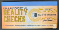 New "Reality Checks" 30 Tear-Out Fill-in-the-Blanks Kudos Tickets For General Awesomeness