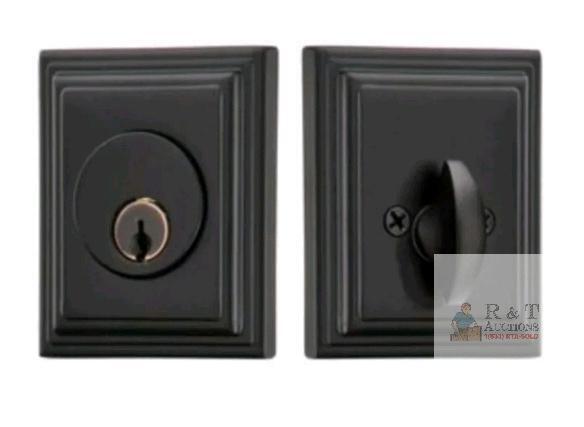 New - Emtek Brass Wilshire Deadbolt , Single Cylinder w/2 Keys
