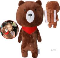 New Barelove Seat Belt Cover Pillow Plush Teddy Bear, Car Seatbelt Cushion Shoulder Neck Support Protector Pad, Soft Stuffed Plush Travel Vehicle Safety Belts Strap Pillow for Boys and Girls Headrest (Bear)