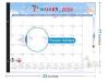 18 MONTH New - FZD 2026 Desk Calendar w/Plastic Cover , 22"&times;17" - 2