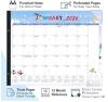 18 MONTH New - FZD 2026 Desk Calendar w/Plastic Cover , 22"&times;17" - 3