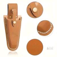 New Genuine Leather Sheath Tool Holster, Gardening Case Pouch Bag for Garden Pruning Pliers Shears Scissors or Knife Leather Holster, Embossed Eagle Design, 8.15" Long