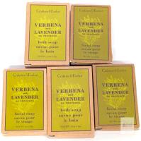 5 New Crabtree & Evelyn Travel-Size Verbena and Lavender de Provence Bath Soaps, 35g ea