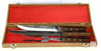 Vintage MCM 3pc Stainless Steel Japan Carving Set in Case, From Cassidy's Ltd (1801-2000)