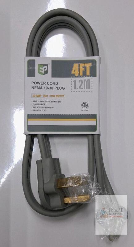 NEW 4ft Power Cord NEMA 10 30 Plug
