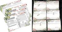 6 New Packs of 50 Church Visitor Cards Eucalyptus Church Welcome Postcard 5 x 7Inch - Prayer Request Cards Visitors and Prayer Request Note Cards Connection for Business Greeting Praying, 300 Cards Total
