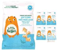 Little Bellies Organic Sweet & Salty Softcorn Snacks, 5-Pack (5 x 35g), Certified Organic, 12+ Months