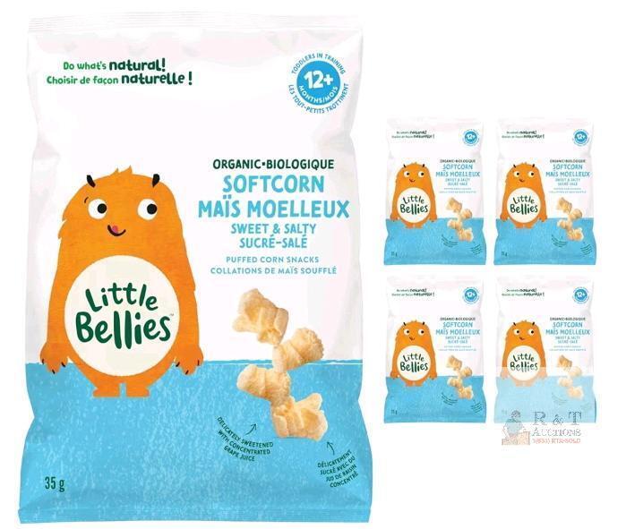 Little Bellies Organic Sweet & Salty Softcorn, 5-Pack, 1.25 oz Each, 12+ Months