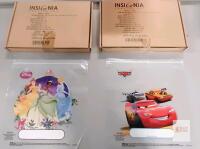 Disney Princess & Cars Large Plastic Storage Bags 15"x15" (38x38cm), Insignia Trading