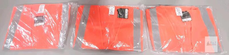 Kamazu Glowactive HV23000-19 ANSI Class 2 4XL Orange Zipper Mesh Safety Vest, 2 Pockets