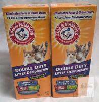 Arm & Hammer Double Duty Litter Deodorizer 30oz, Advanced Odor Control, 2 Boxes