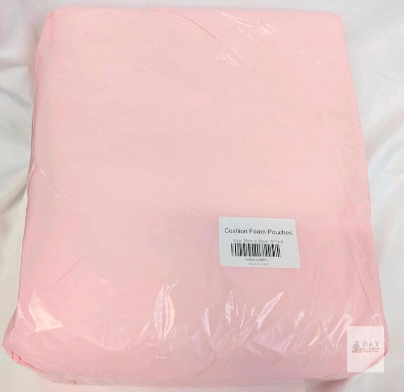 New 50-Pack 25cm x 30cm White Epe Foam Cushion Pouches for Thickness 0.5t