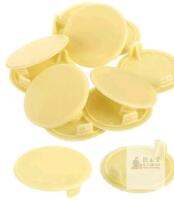 Unique Bargains 10Pack 35mm(1-3/8") Dia Plastic Concealed Hinge Hole Cover Hole Plugs, Beige