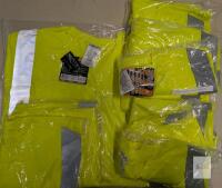 Kamazu HVZ1000-15 4XL High Visibility Safety Shirt, ANSI/ISEA 107-2010 Class 2, 5-Pack, New