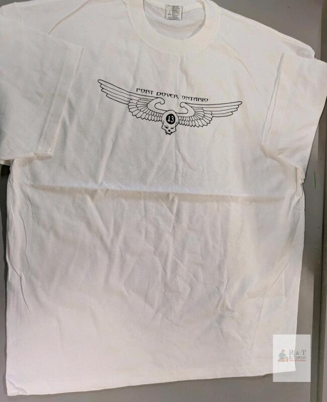 COOL! Friday the 13th Port Dover 2XL Event T-Shirt, July 2012, White, Dual Graphic,