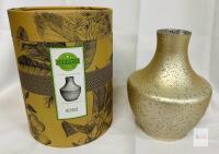 Scentsy Repose Diffuser Shade, Gold Speckled Glass, 8.5" Tall, Original Box