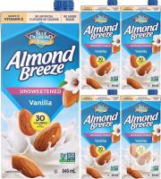 [bb 08/2026] 5 New Blue Diamond Unsweetened Vanilla Almond Breeze 936ml ea