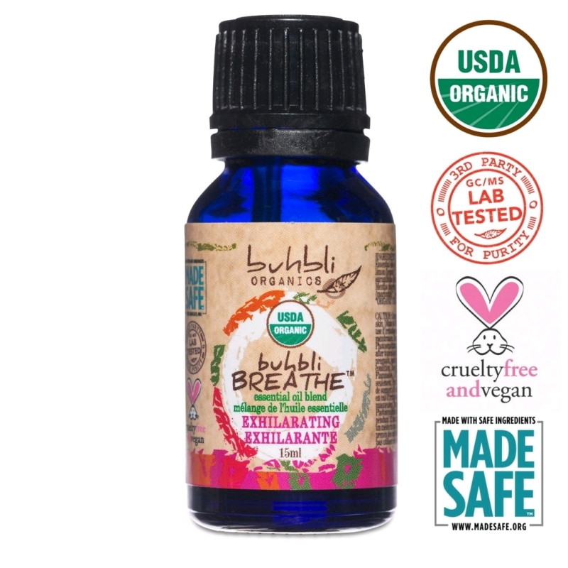 New Buhbli Organic Essential Oils - BREATHE 15mL