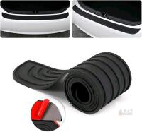 New 35.4"X2.7"Auto Rear Bumper Protector Cover, Auto Scratch-Resistant Non-Slip Rubber Backup Door Entry Cover, Suitable for Most Cars and Suvs, Black.