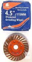 New Concrete Diamond Turbo Grinding Cup Wheel, BRSCHNITT 4.5 Inch Angle Grinder Diamond Turbo Row Cutting Wheel for Grinding/Polishing/Cleaning Surface Grinding Granite, Concrete, Stone, Cement, Marble, Rock (115mm)