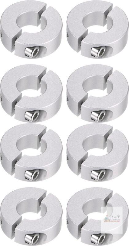 New HARFINGTON 8pcs Double Split Shaft Collar for 16mm Shaft Set Screw Clamp-On Collars, 35mm OD, 12mm Width, for Stoppers, Position, Hold Timing Pulleys, Machine Tools, Industry, Anodization