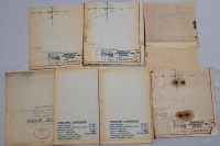 Vintage Nautical Ship Blue Prints , Ship Unknown - See Photos