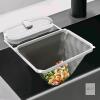 New Kitchen Sink Strainer with Net 100Pcs, Large Opening Sink Strainer Rack, Foldable Rag Rack, Strong Load-Bearing Kitchen Food Catcher Filter, for Kitchen Sink Leftover Garbage Food