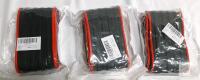 3 new Universal Car Rear Bumper Protector Strip, 40.9" x 3.5", Black/Red, Anti-Scratch, Non-Slip