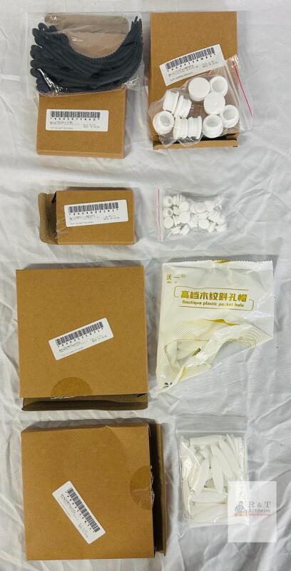 Mixed Lot: Silicone Snap-In Plugs, Cable Ties, Plastic Pocket Hole Plugs, Multipack