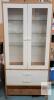 Dining Room 2-Door / 3 Glass Shelf Cabinet . Measures 38 &frac14;"&times;83"&times;15 &frac34;"