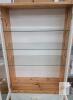 Dining Room 2-Door / 3 Glass Shelf Cabinet . Measures 38 &frac14;"&times;83"&times;15 &frac34;" - 3