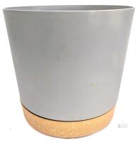 New 9.5" Diameter &times; 9.5" Tall Plastic Planter for House Plants with Drainage Holes & Saucer, Indoor / Outdoor Garden Flower Pots Modern Decor