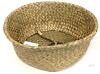 New LG Seaforth Home Seagrass Plant Basket with Handles, 10" Diameter &times; 11" Tall (Excl Handles) Wicker Woven Storage Basket - 3