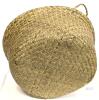 New LG Seaforth Home Seagrass Plant Basket with Handles, 10" Diameter &times; 11" Tall (Excl Handles) Wicker Woven Storage Basket - 4