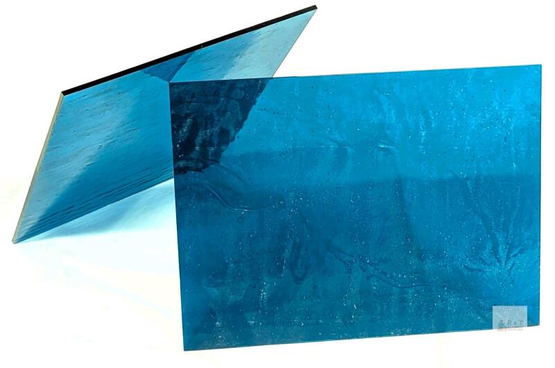 2 New Stained Glass Panels, Coloured Glass Sheets For Stained Glass Crafting, 7.8" &times; 6.9" Each