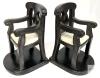 Neat Surprisingly Heavy Armchair Bookends, 7.5" Tall