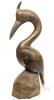 Vintage Hand Carved Ironwood Fantastical Bird, 13.75" Tall, Surprisingly Heavy Buttery-Smooth Wood, Knick In Back Corner of Carved " Rock " Base