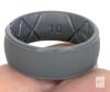 New 7-Pack Size 10 Unisex Egnaro Silicone Rings 10mm Wide 2.5mm Thick, Rubber Wedding Bands with Inner Arc Ergonomic Breathable Design - 2